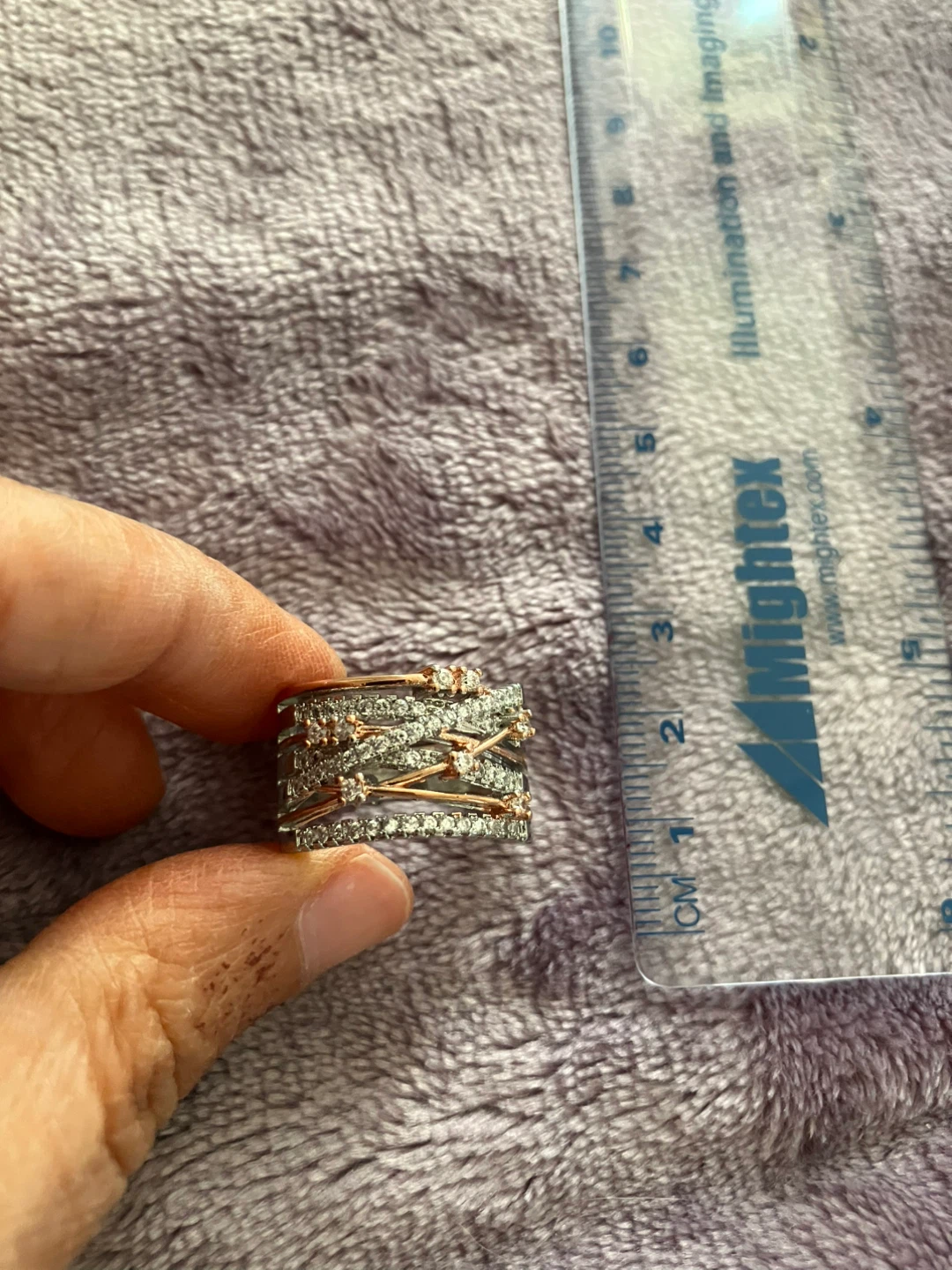 Flash sale ⚡️- S925 sterling silver Ring with Rose Gold Detail