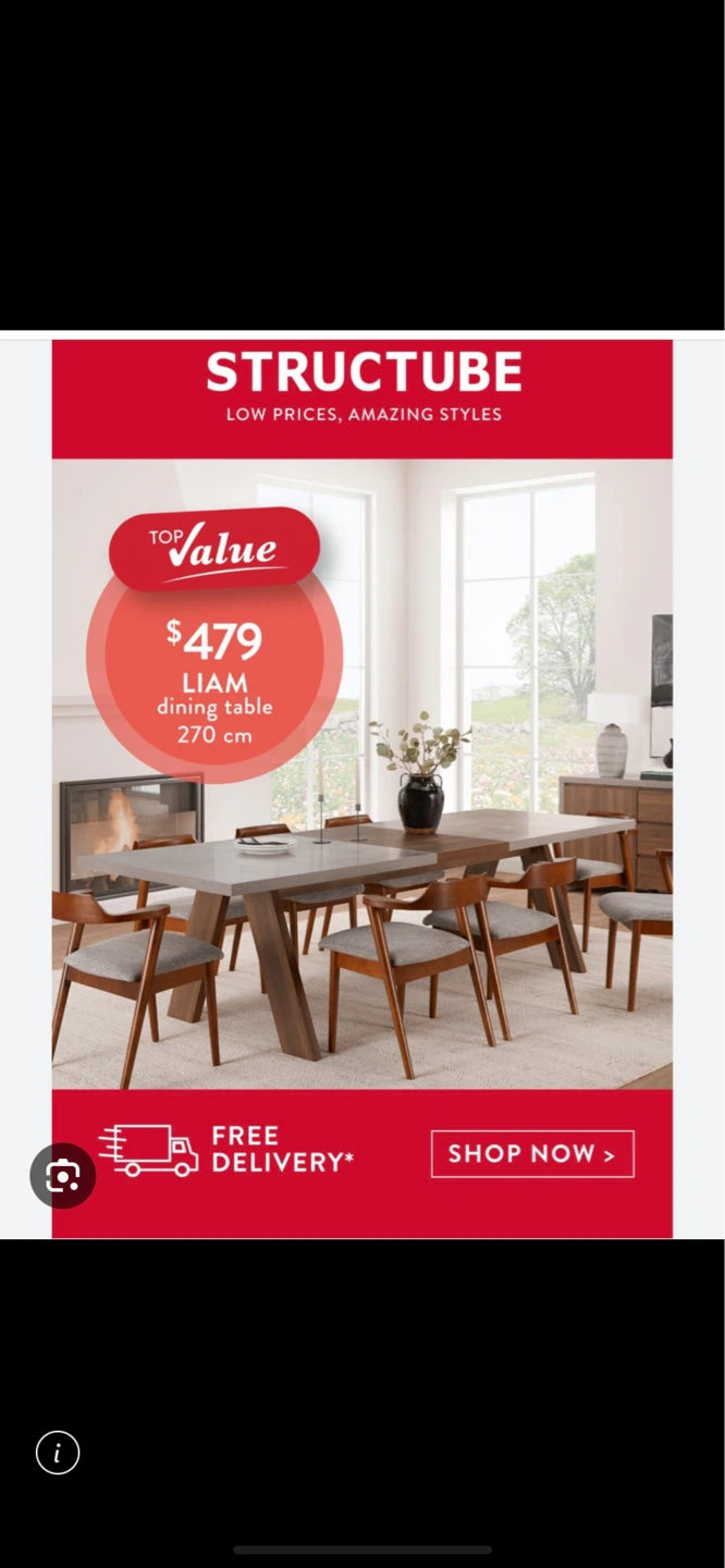Structube Liam Dining Table - 270 cm - photo 3