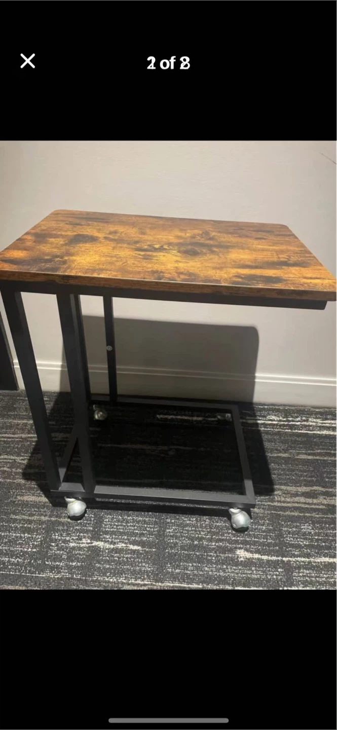 C-shaped side table and night stand
