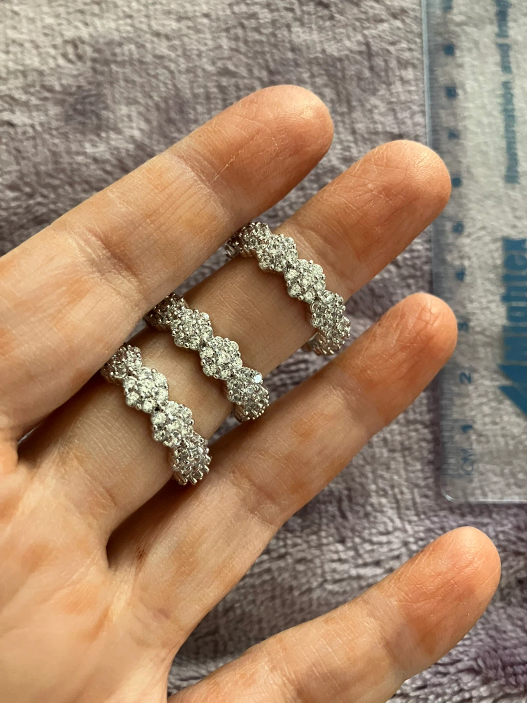 Rhinestone Stackable Rings