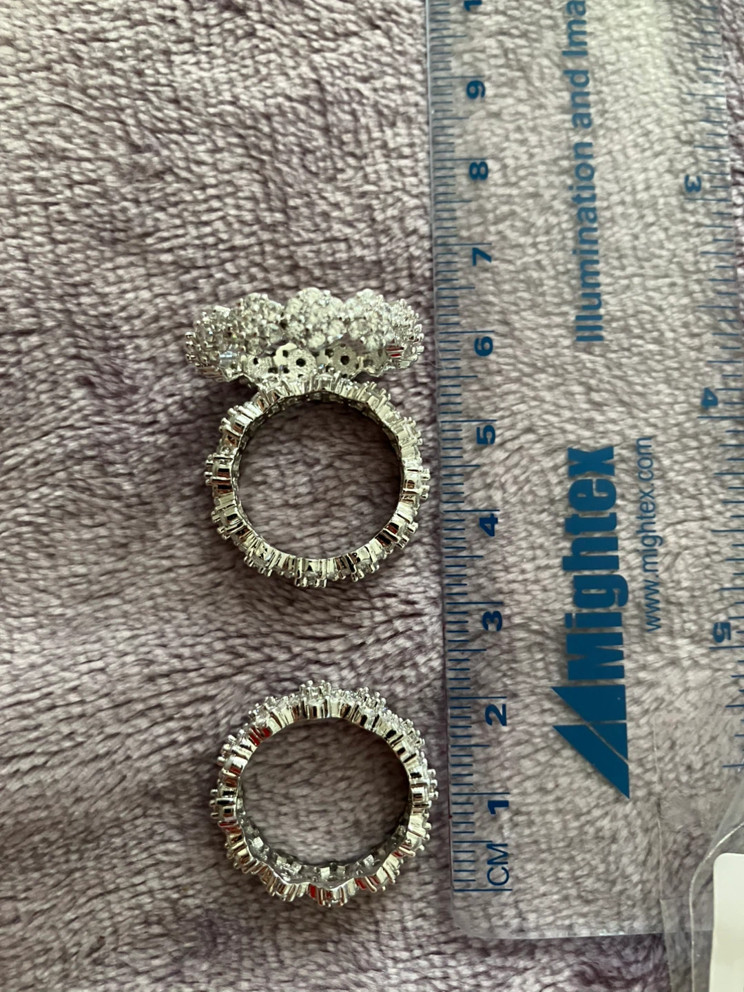 Rhinestone Stackable Rings - photo 3