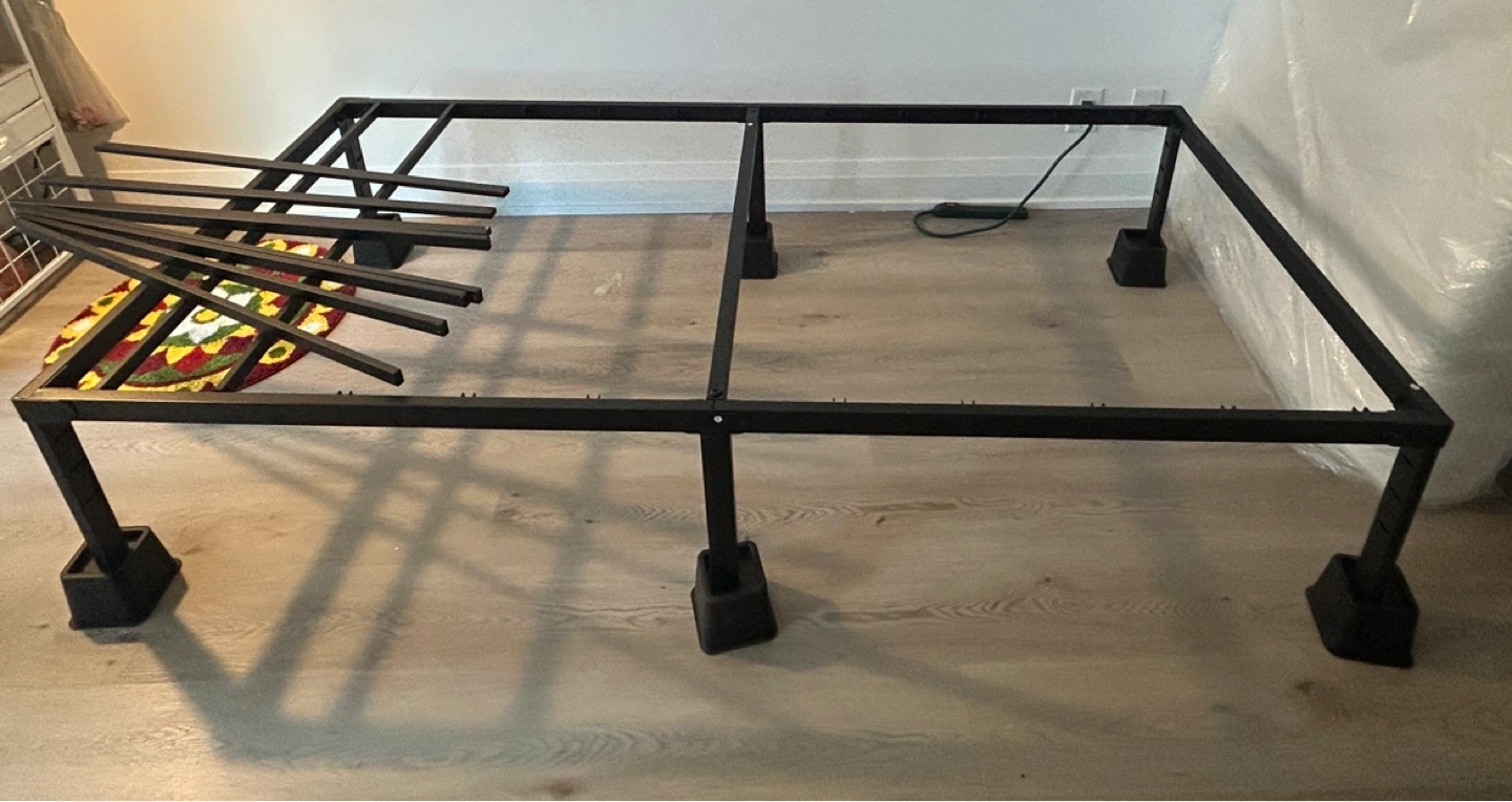 Black Metal Bed Frame - photo 2