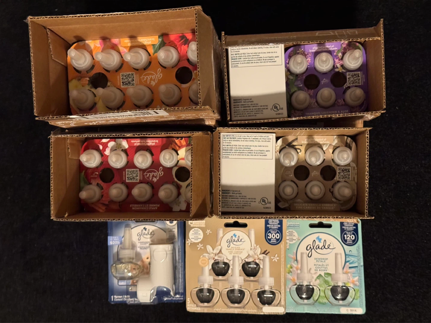 (New, still available!) Glade 9 warmers + 82 refills