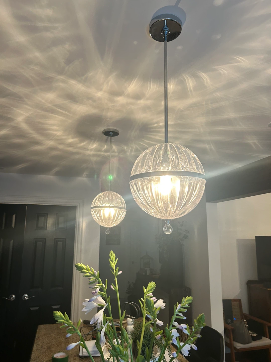Glass Globe Pendant Lights (Set of 2) - photo 3