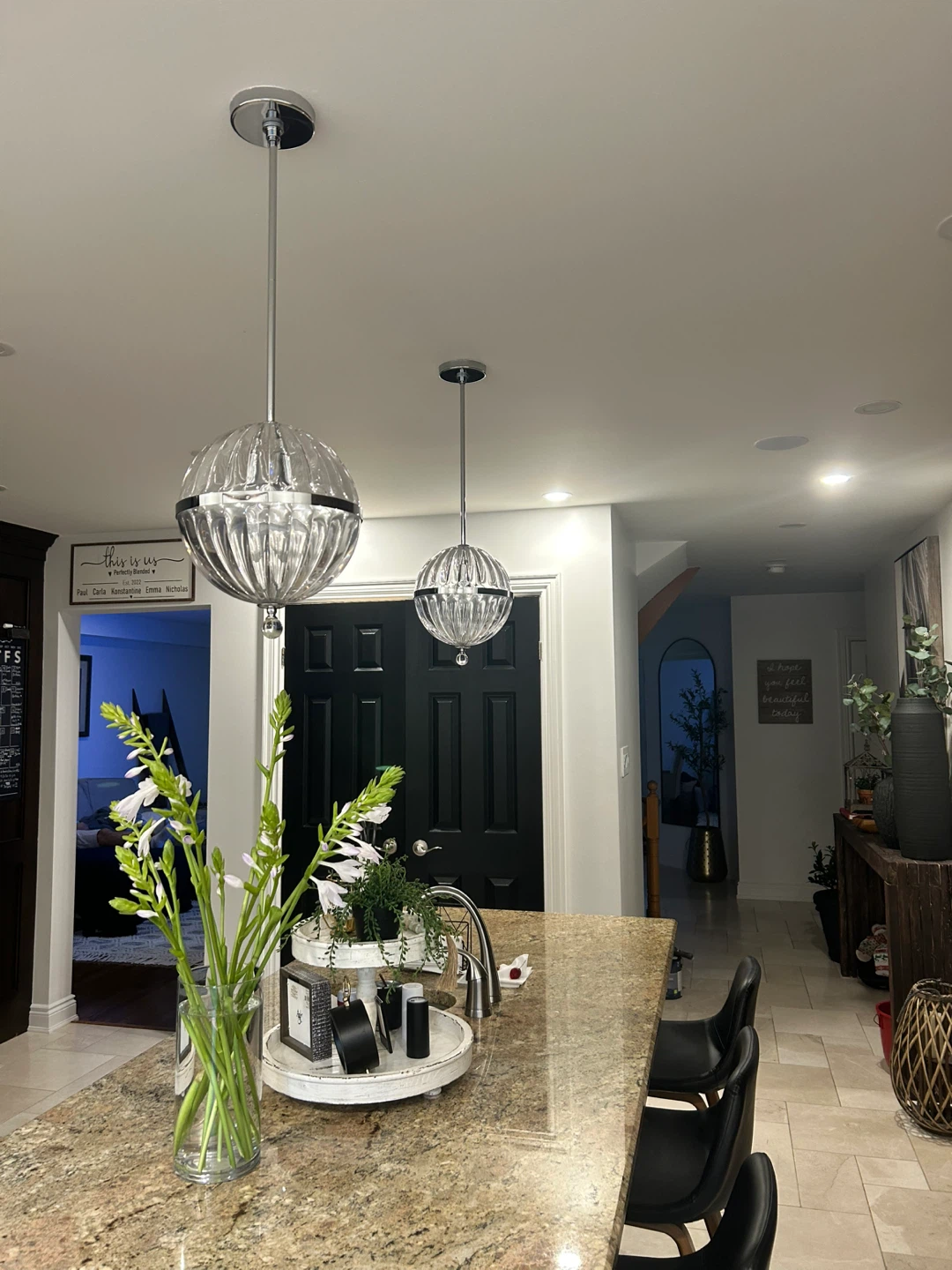 Glass Globe Pendant Lights (Set of 2) - photo 5