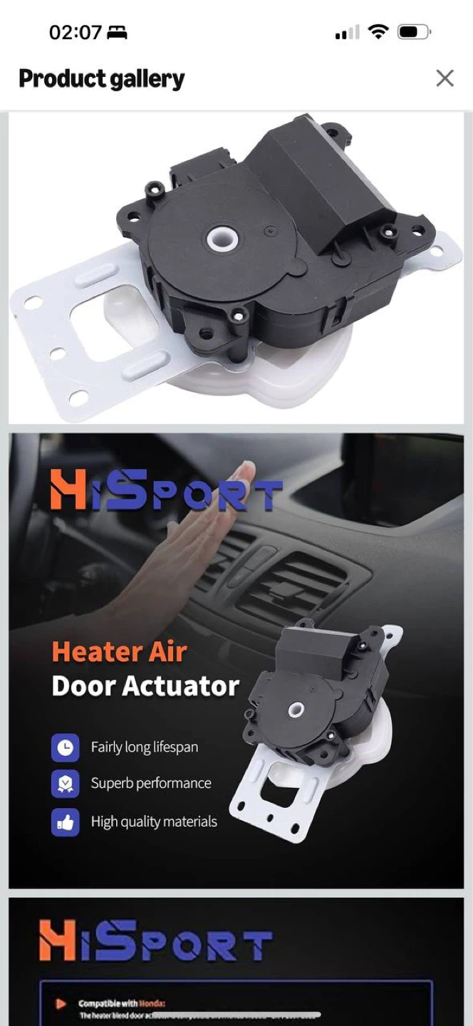 Honda CR-V 2007–2011 HVAC Heater Blend Door Actuator 🔥🚗 - photo 2