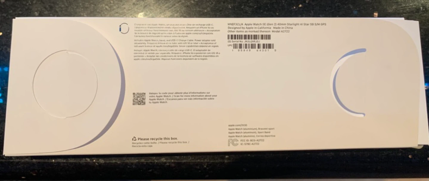 *NEW* Apple Watch SE (2nd Gen) 40mm Starlight Aluminum GPS - photo 4