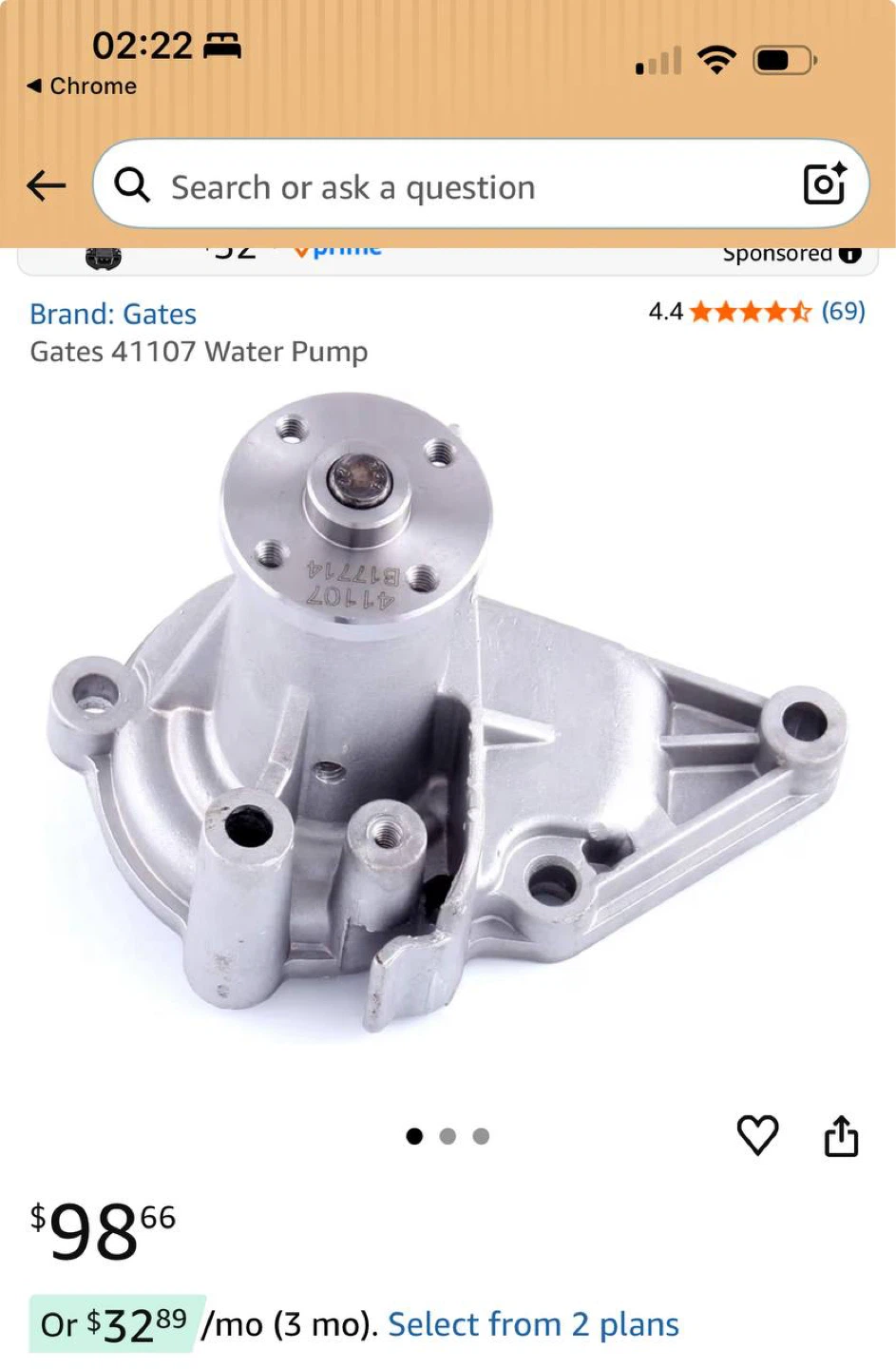 Gates 41107 Water Pump – Hyundai Accent / Kia Rio 🔥🚗