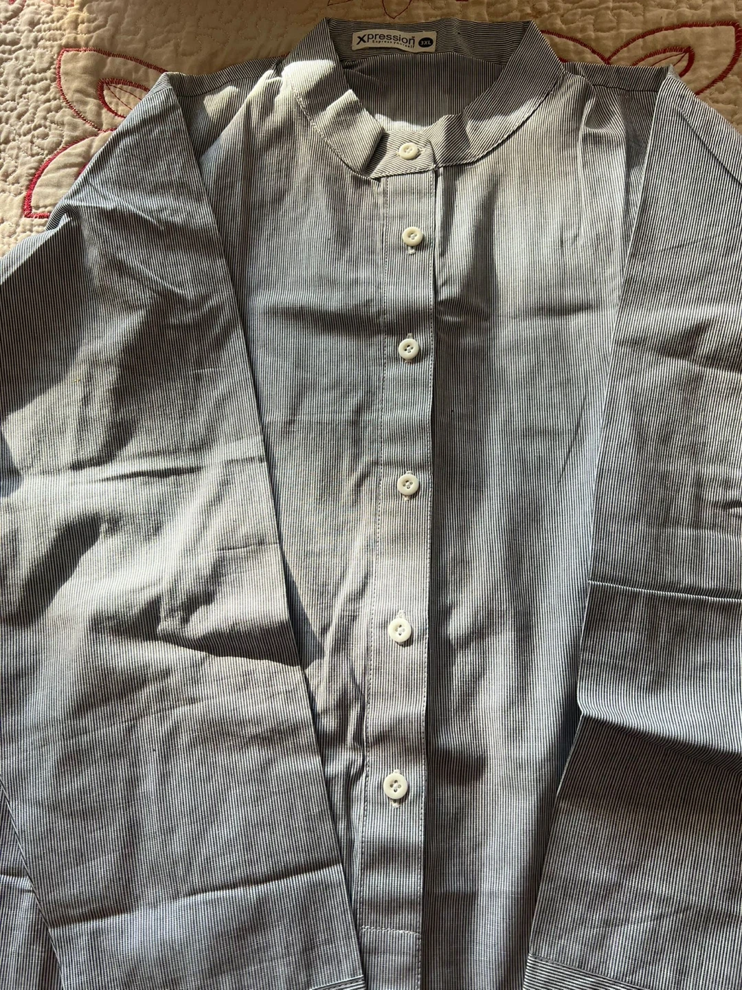 Xpression striped button-up shirt - XXL