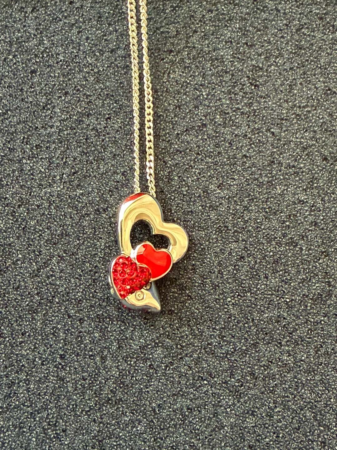 Swarovski Go Red Multi Heart Pendant Necklace - photo 3
