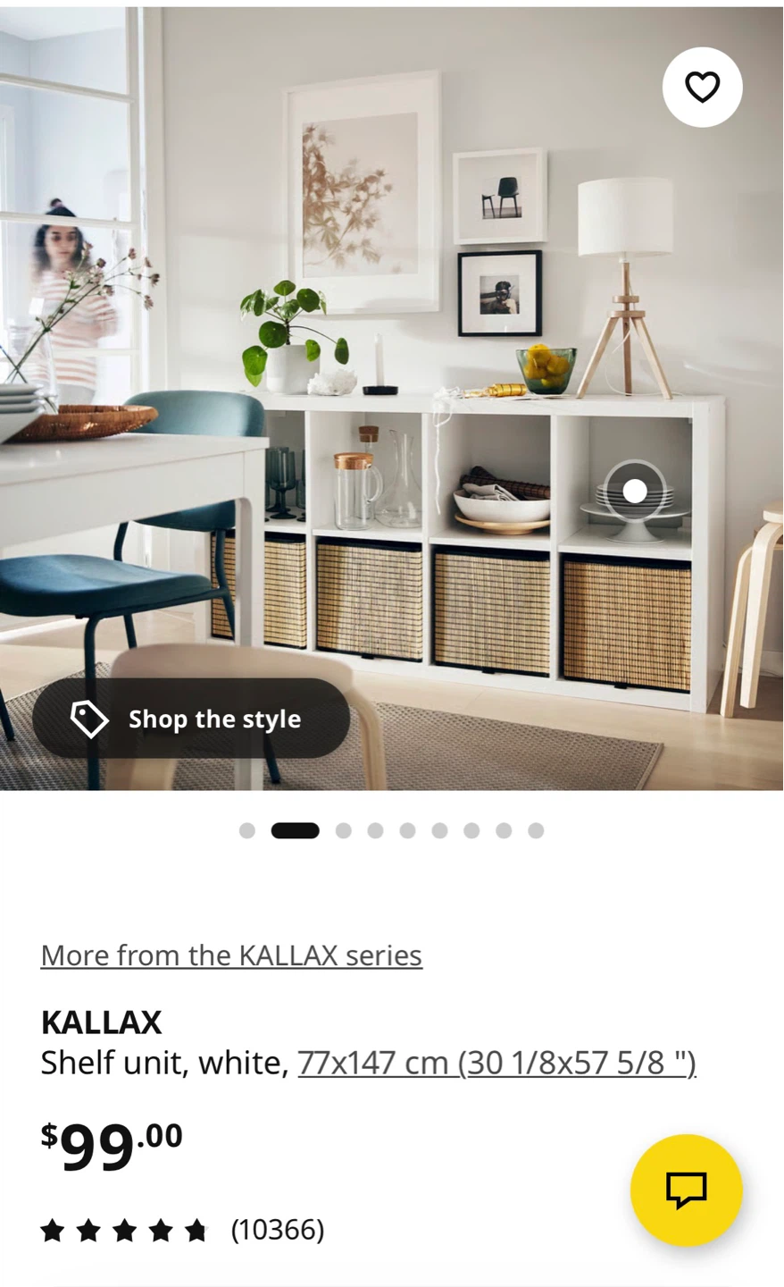 IKEA KALLAX Shelf Unit - White - photo 2