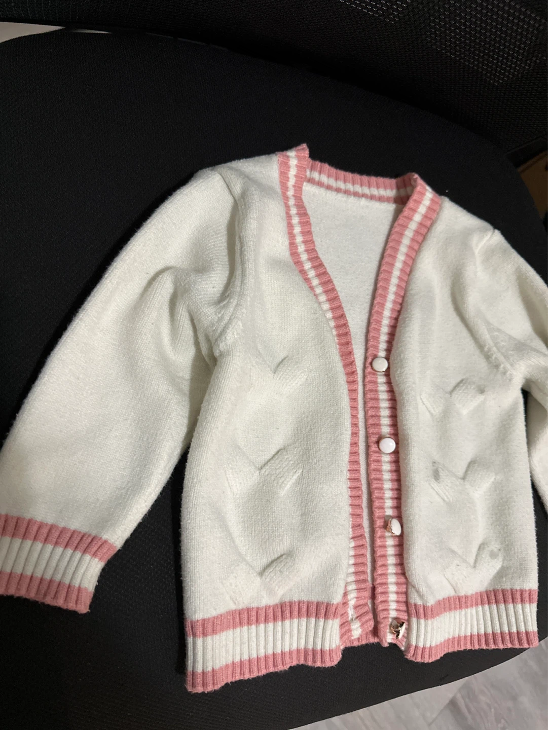 White and Pink Cardigan - photo 2