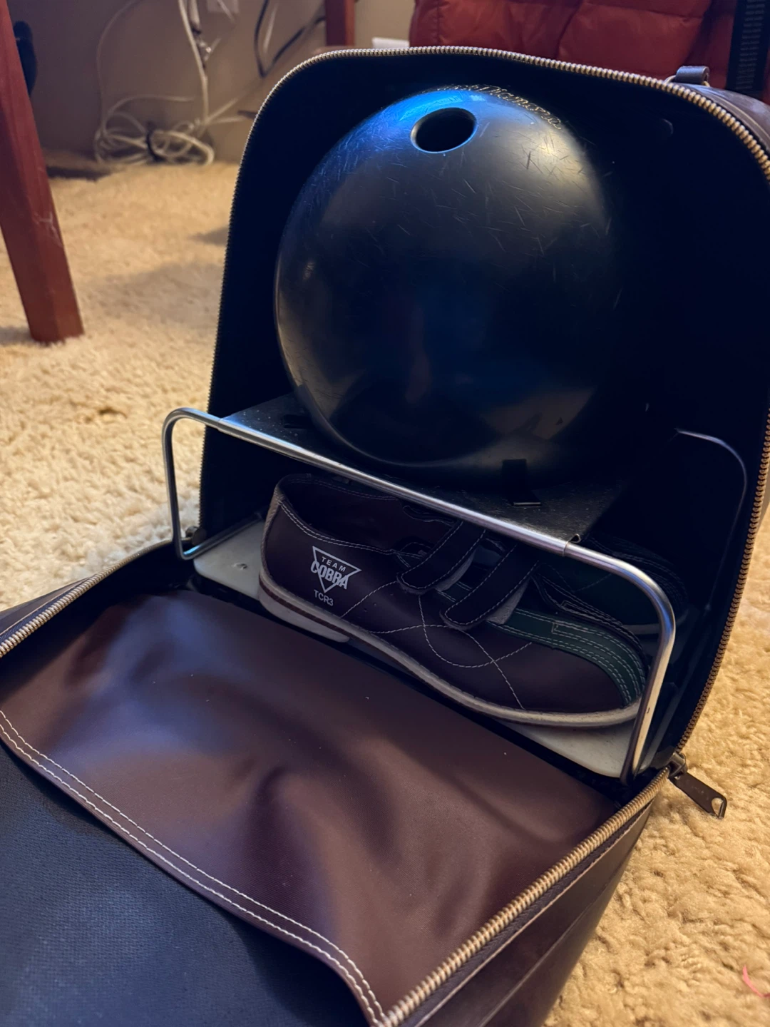 Brunswick Black Diamond Bowling Ball with Bag and Shoes - photo 3