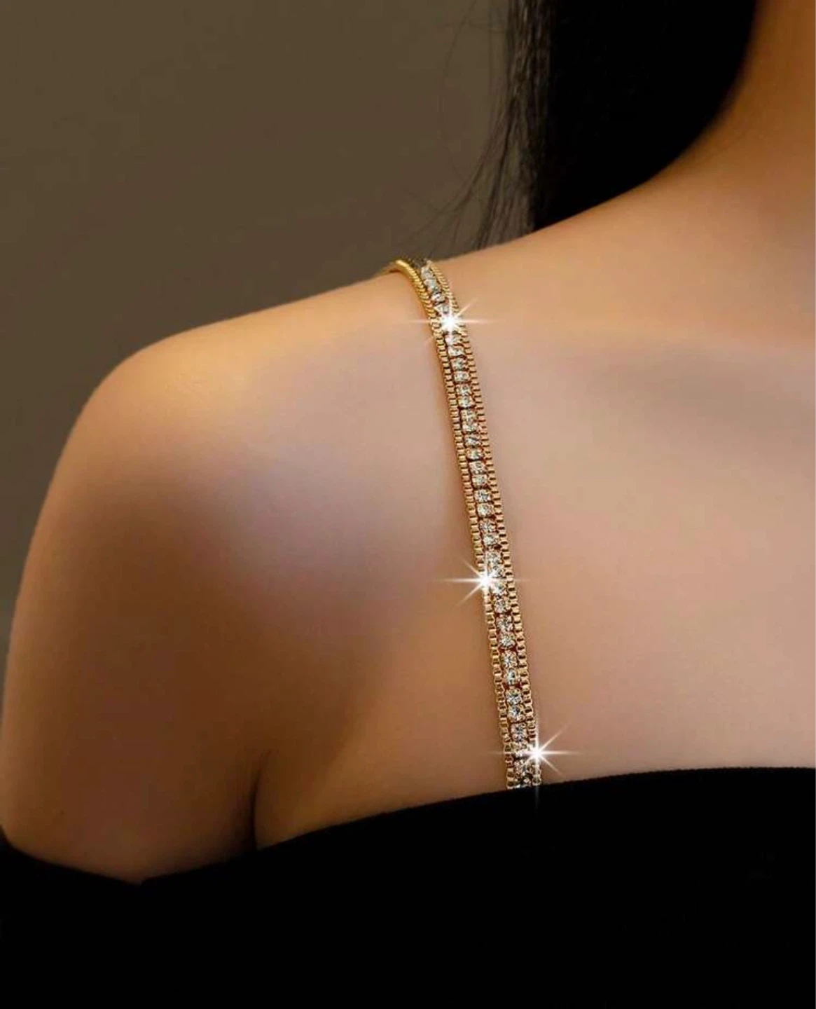 L'Amour Style Crystal Bra Straps