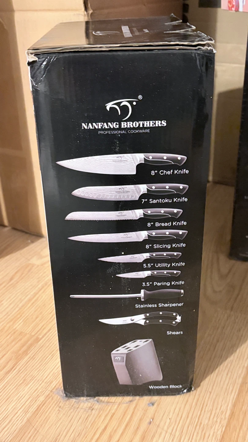 Nanfang Brothers 9-Piece Damascus Steel Knife Set - photo 4
