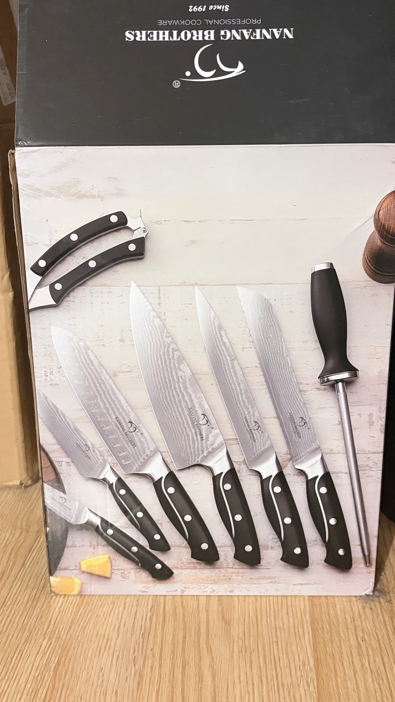 Nanfang Brothers 9-Piece Damascus Steel Knife Set - photo 2