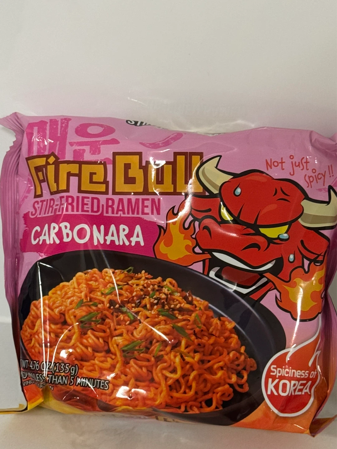 Fire Bull Stir-Fried Ramen Carbonara (3 Pack)