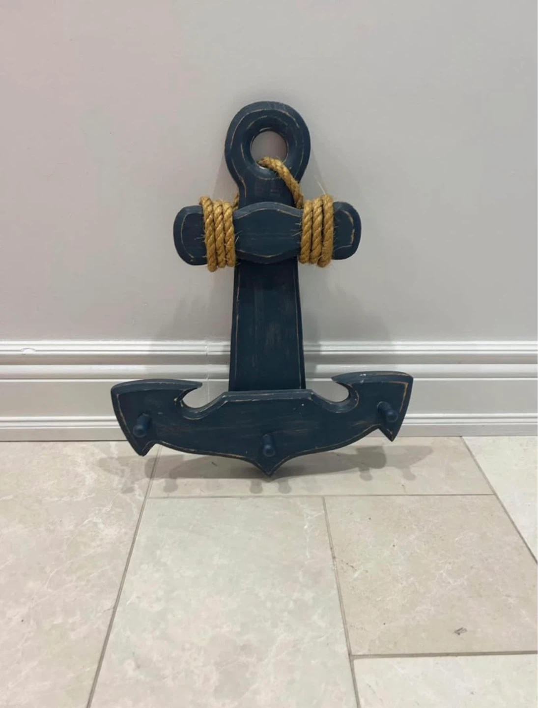 Nautical Themed Decor Set: Pillow, Mirror, and Anchor Accents - photo 3