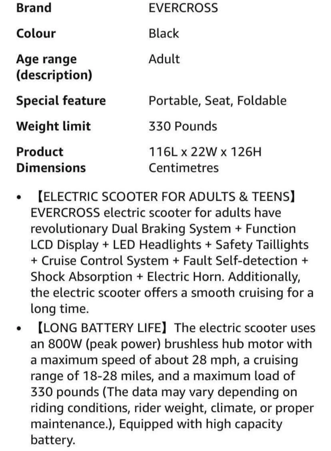 EVERCROSS H5 Electric Scooter.(Brand New) - photo 3