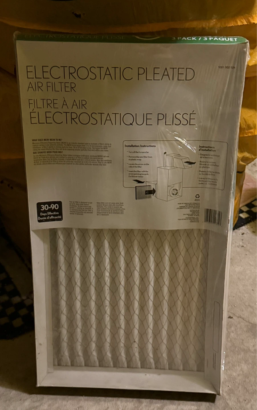 14x25x1 Air Filter (3-pack) - photo 2
