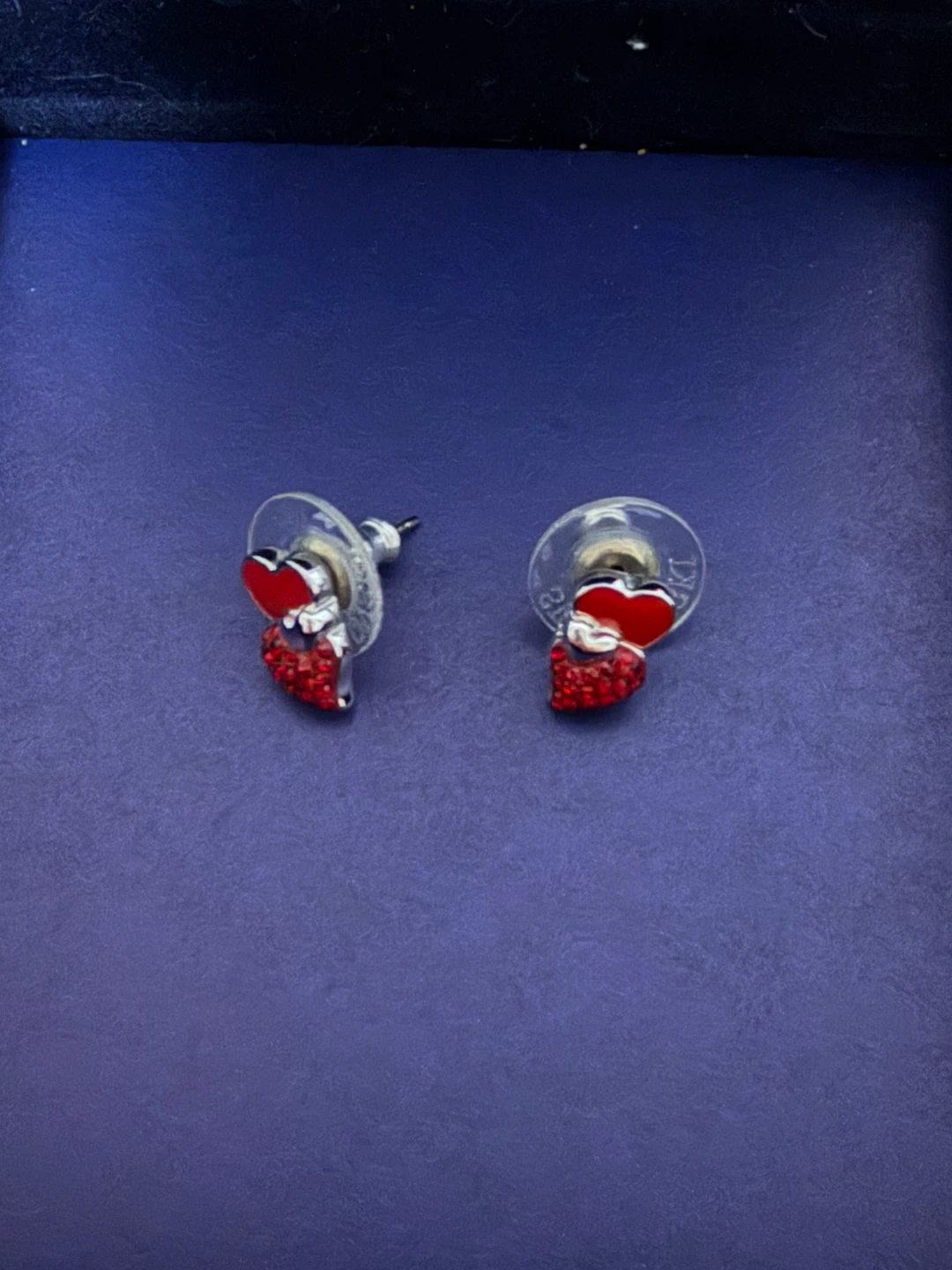 Swarovski Red Multi Heart Pierced Earrings - photo 3