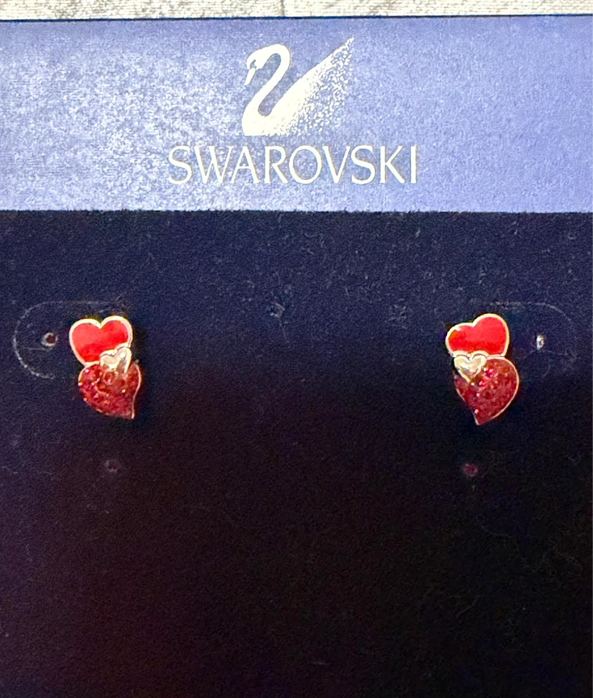 Swarovski Red Multi Heart Pierced Earrings - photo 2