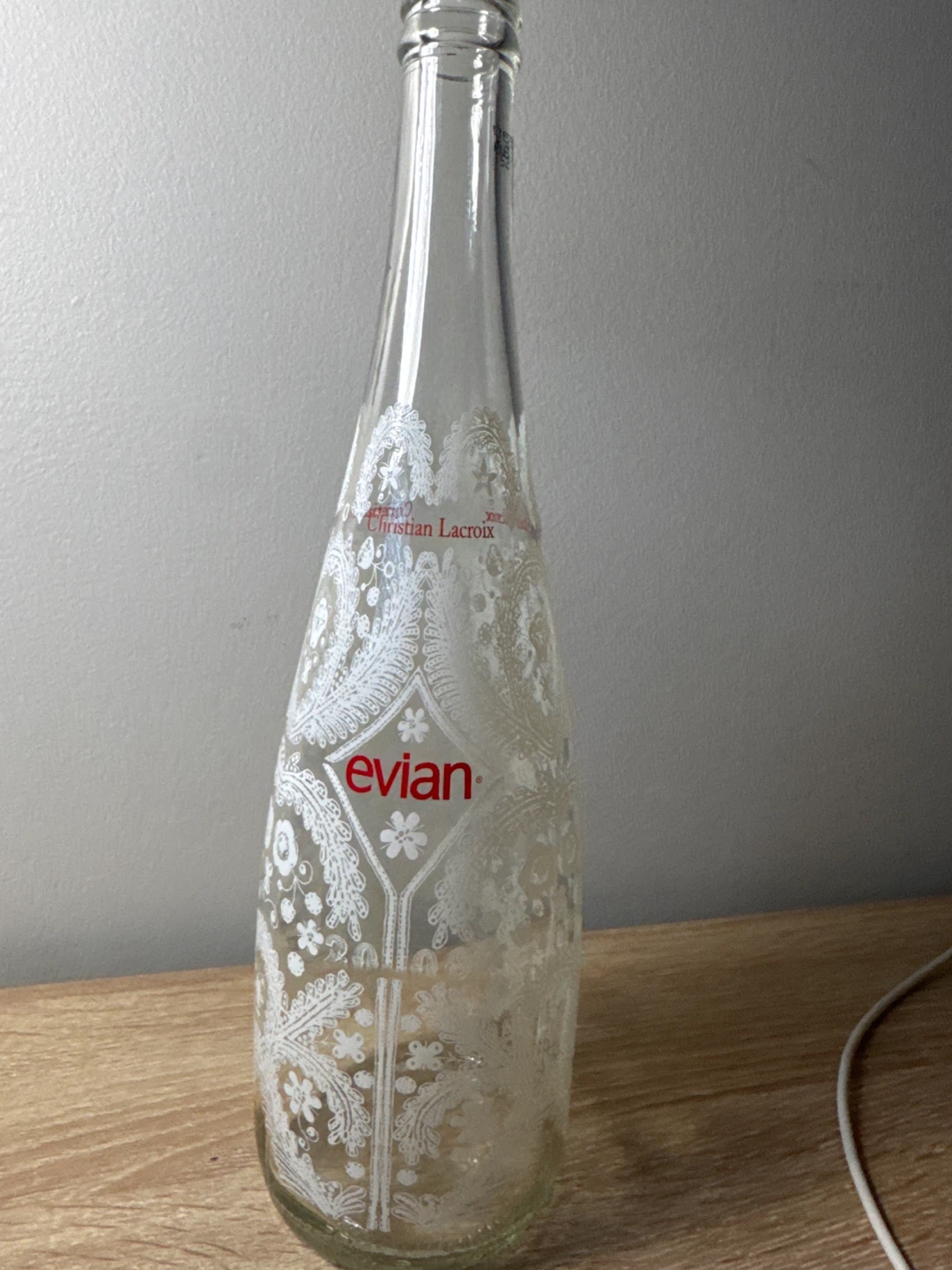 Evian Christian Lacroix Limited Edition Decorative Glass Bottle - photo 2