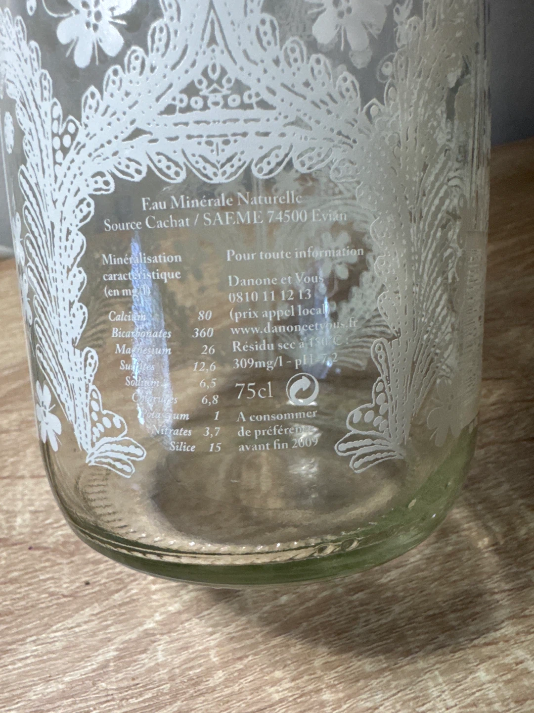 Evian Christian Lacroix Limited Edition Decorative Glass Bottle - photo 3