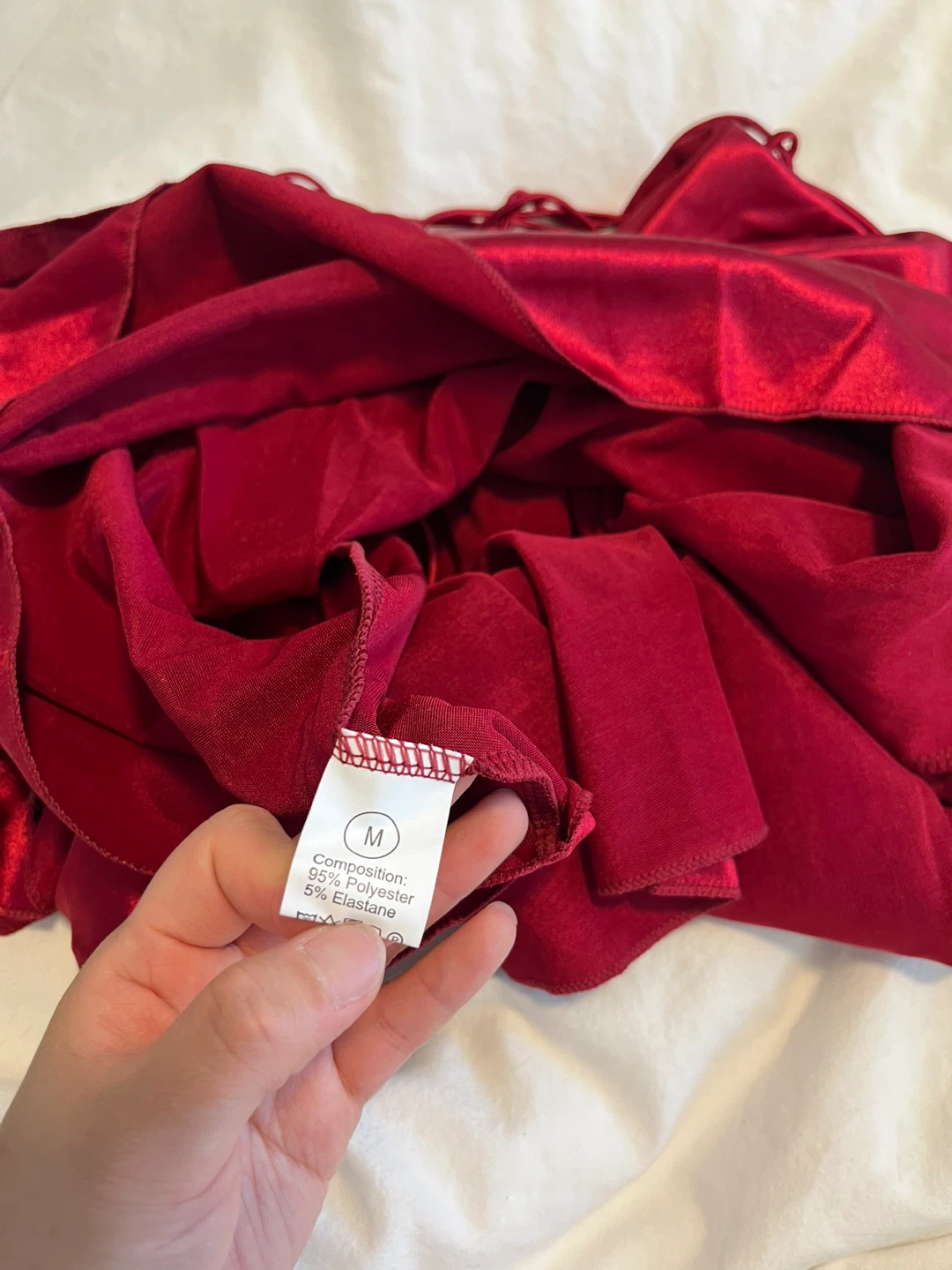 Red Strap Mini Dress - Size M - photo 3