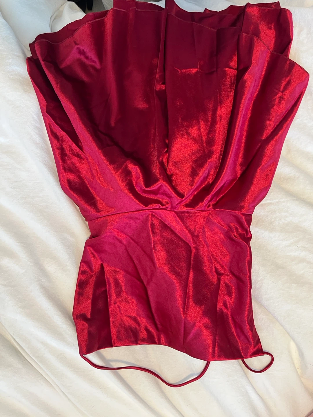 Red Strap Mini Dress - Size M - photo 5