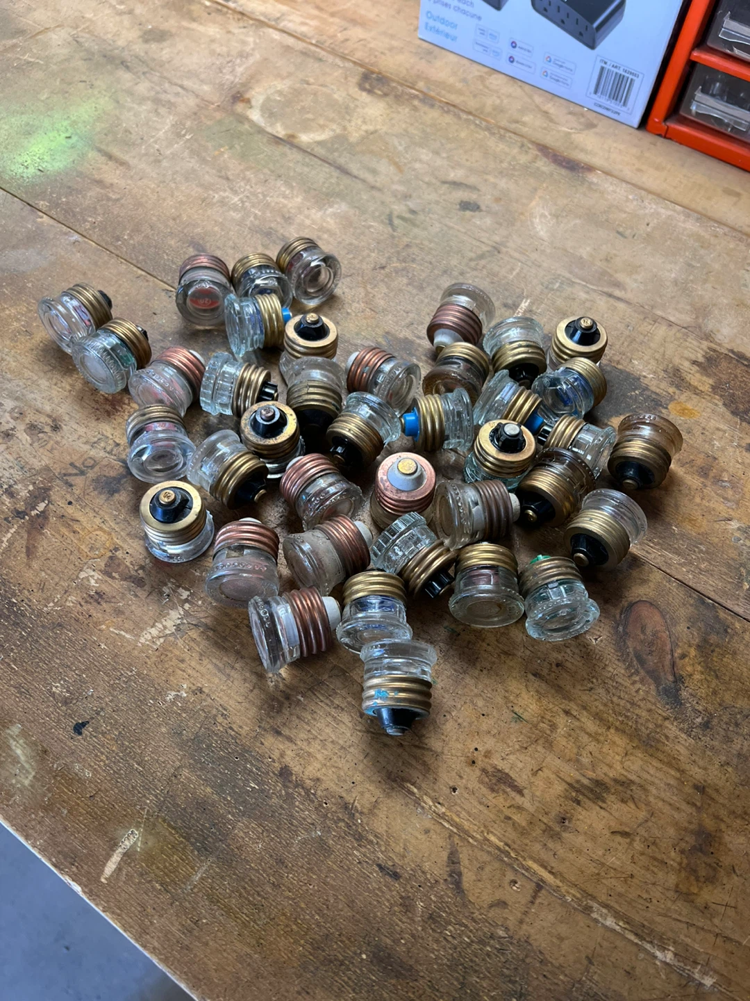 Vintage Glass Screw in Fuses