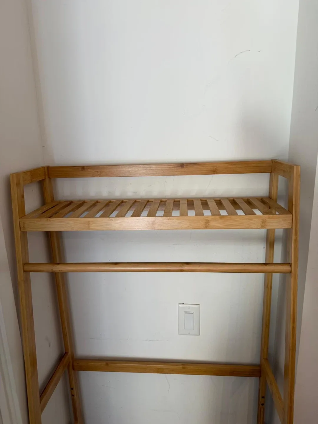 Bamboo Garment Rack with Shelves - photo 3