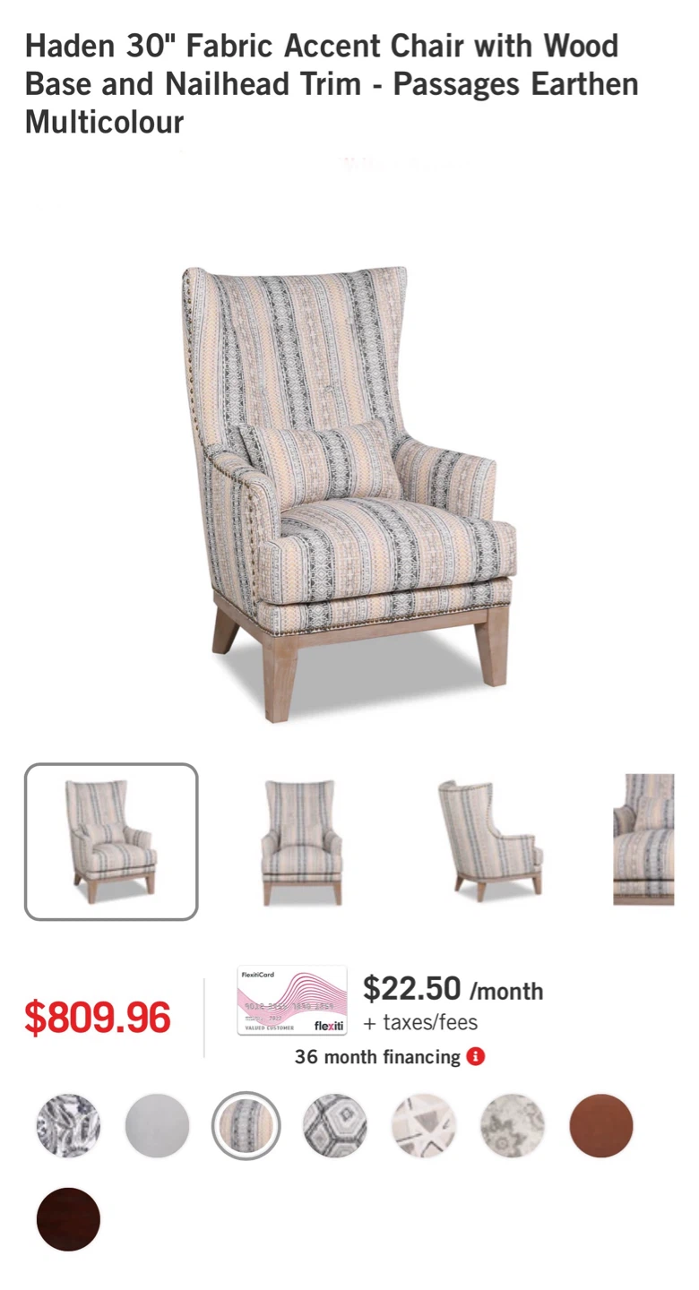 2 high back wing chairs - photo 2