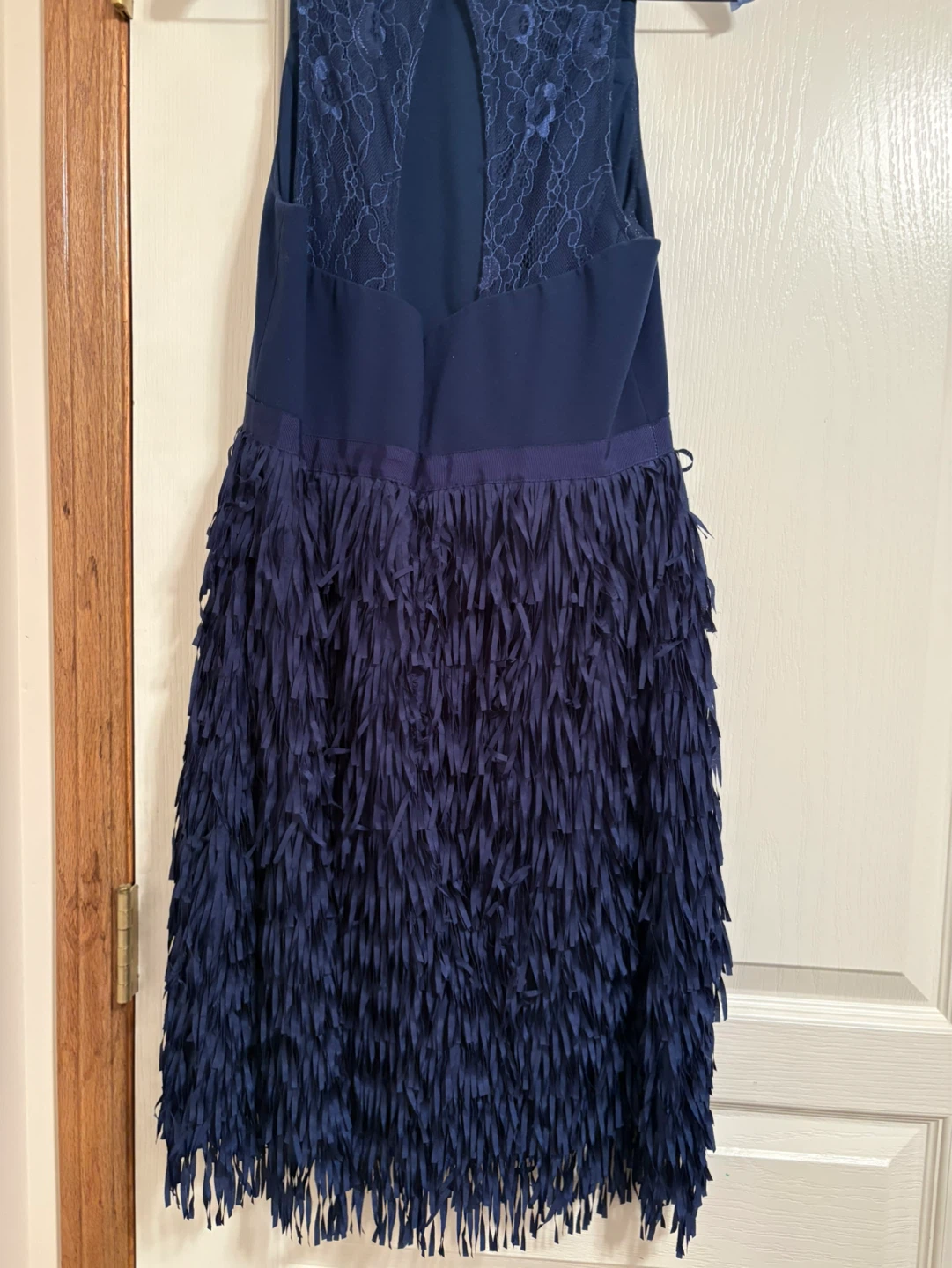 Navy Blue Fringe Dress - photo 2