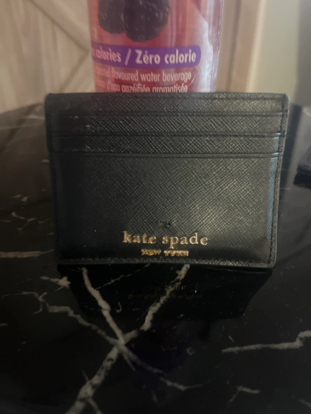 Kate Spade Black Saffiano Leather Card Holder