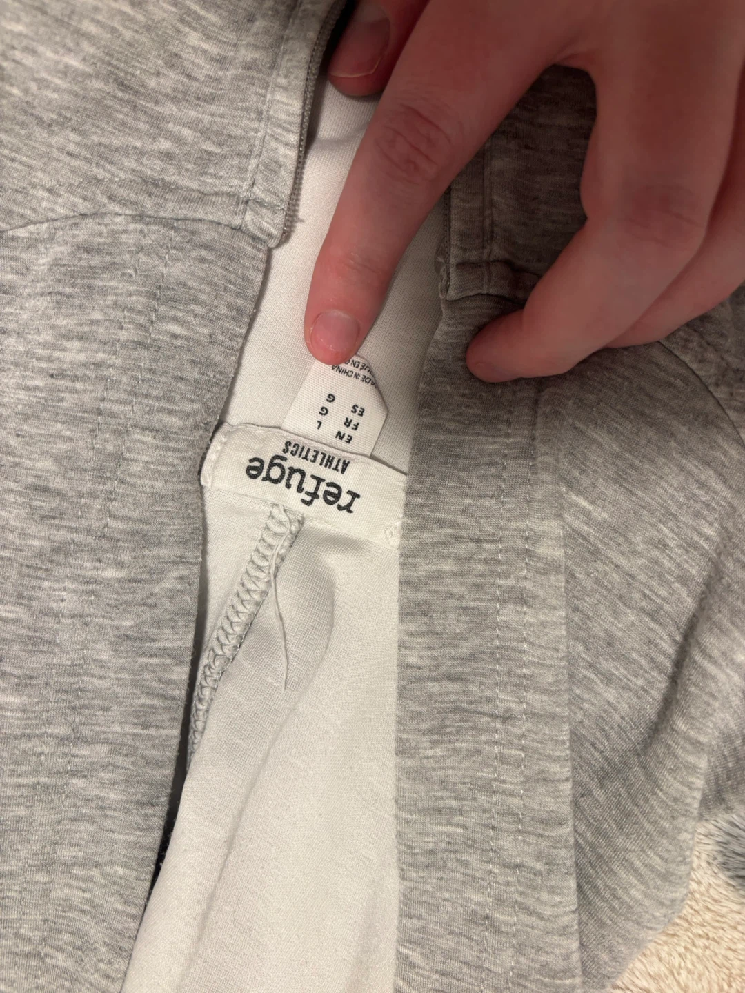 Refuge Athletics Grey half zip Hoodie - photo 2