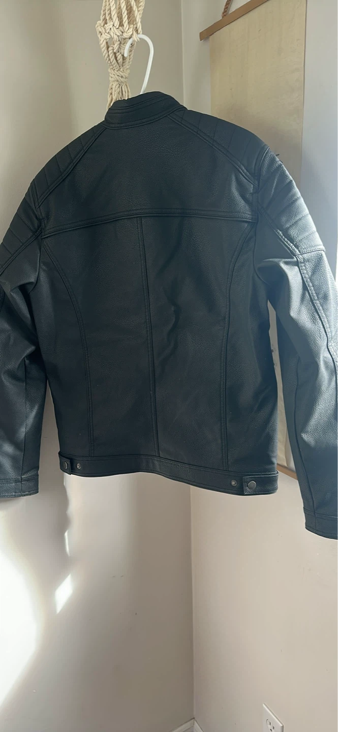 Faux Leather Moto Jacket - photo 4