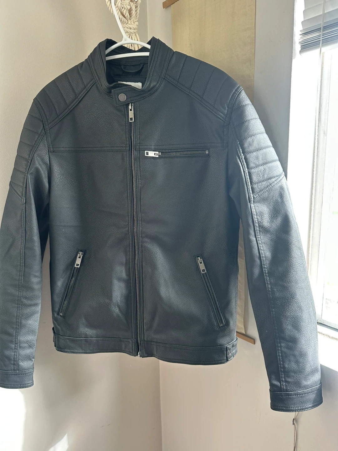 Faux Leather Moto Jacket - photo 3