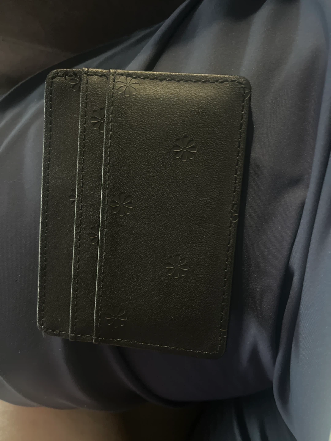 Herschel Black Card Holder with Flowers - photo 2