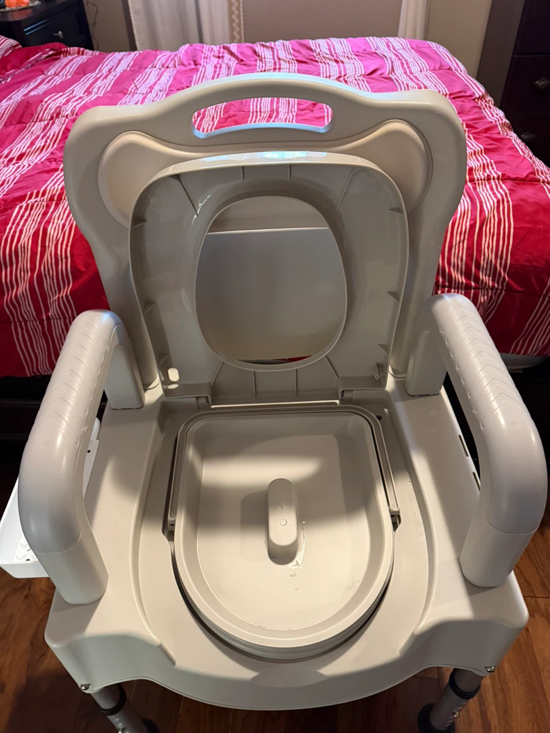 Portable Toilet Commode Chair with Arms - photo 2