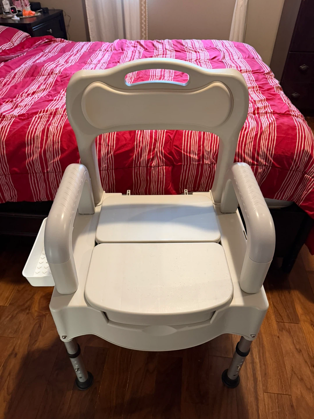 Portable Toilet Commode Chair with Arms - photo 5