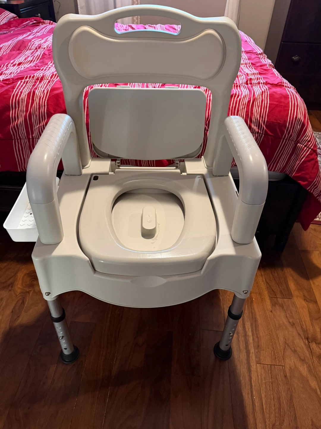 Portable Toilet Commode Chair with Arms - photo 3