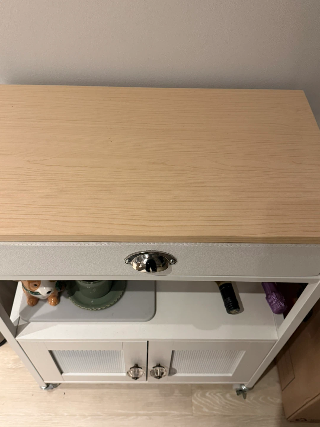 White Kitchen Cart - photo 2