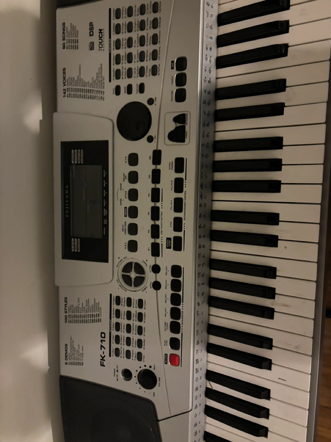 Fujiyama FK-710 Electronic Keyboard - photo 4