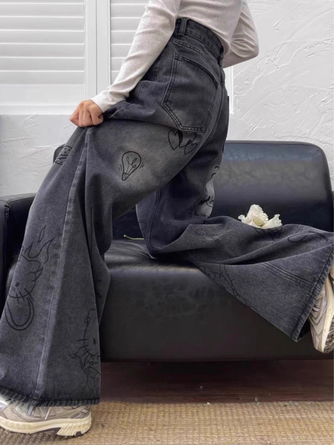 Hello Kitty Wide Leg Jeans - photo 5