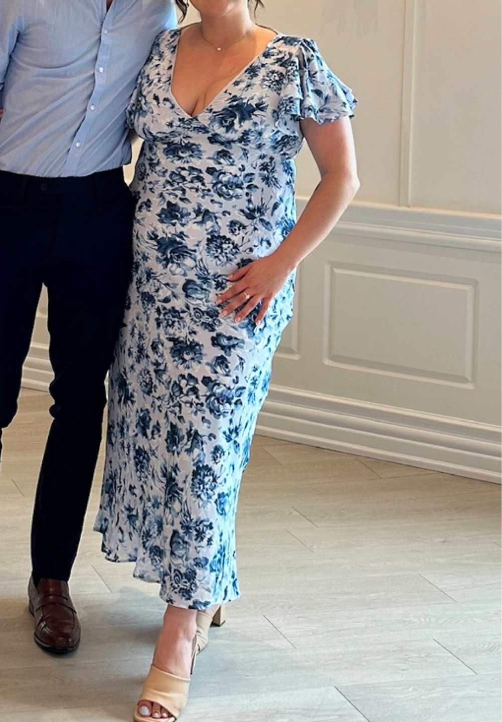 Blue Floral Maxi Dress - photo 2