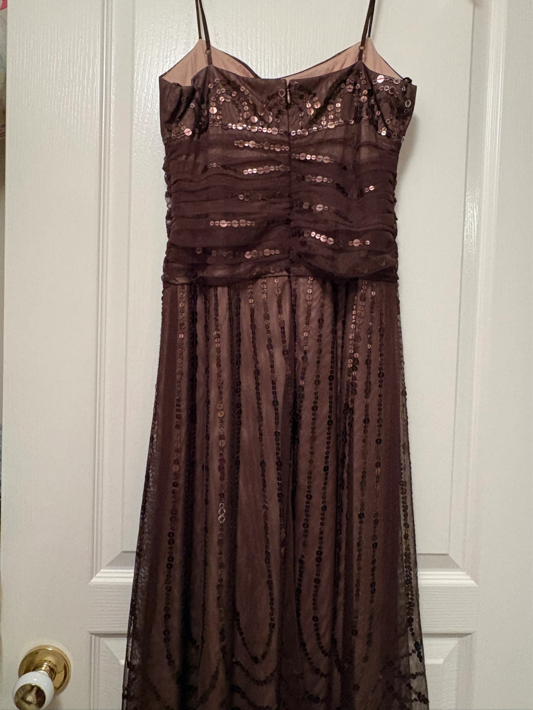 Brown Sequined Party Dress - photo 2