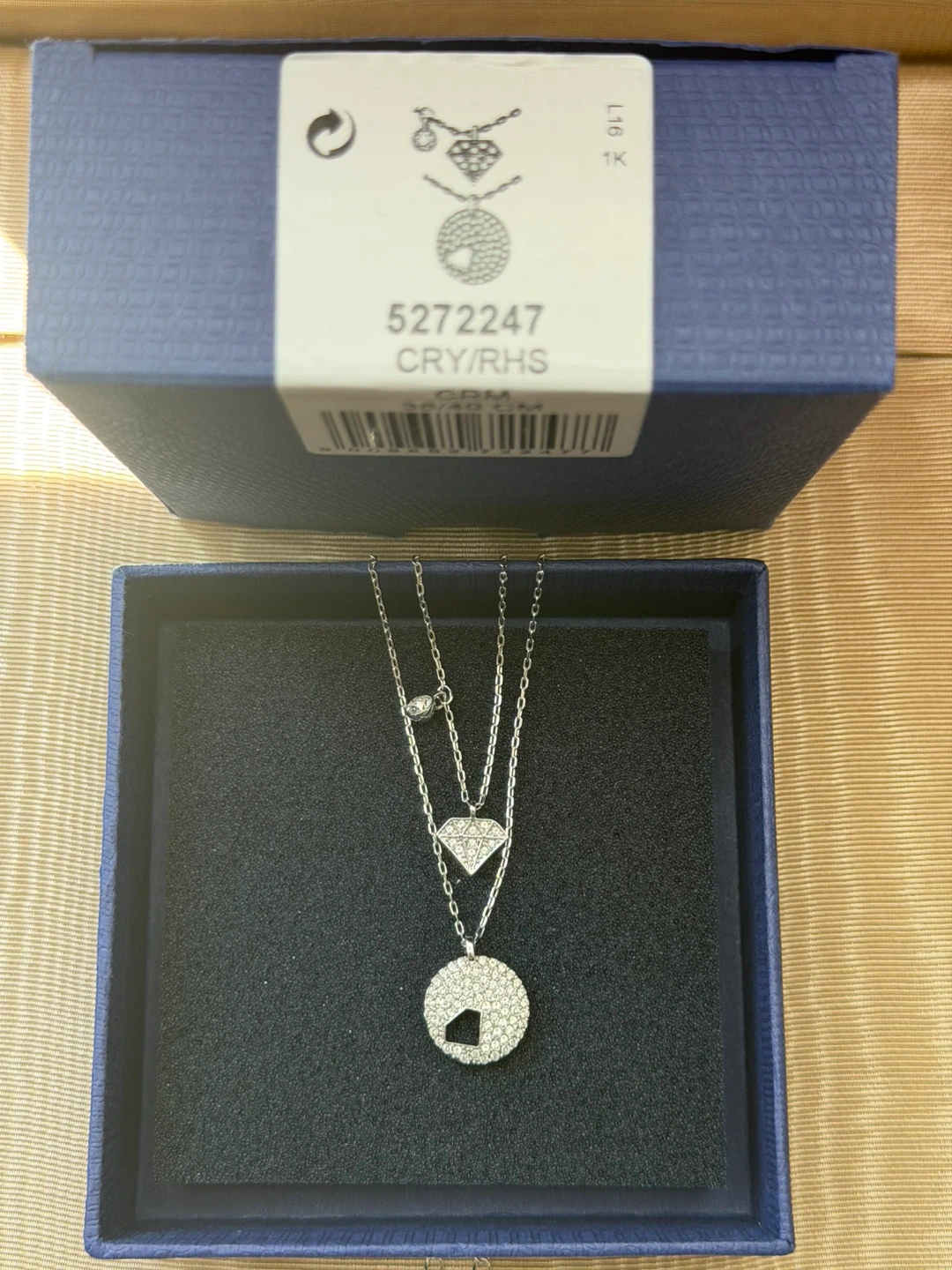 Swarovski Crystal Wishes Diamond Shaped Necklace