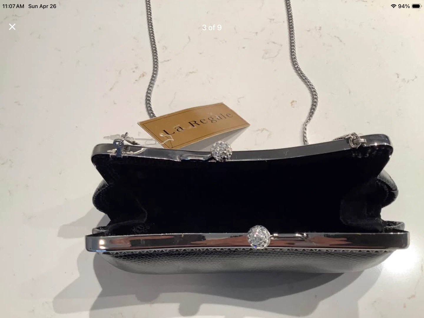 La Regale Leather Clutch Evening Bag 🐞 - photo 3