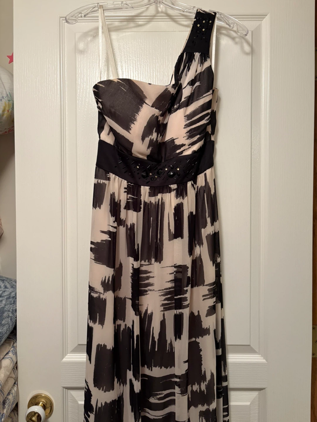 One-shoulder maxi dress